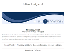 Tablet Screenshot of julianbodywork.com